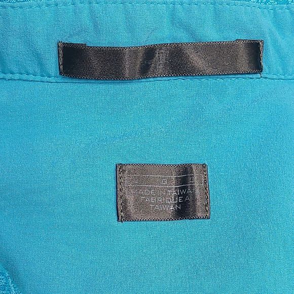 Nike Tiger Woods Shirt Mens Size Large Blue Textured Short Sleeve Polo Embroider - Picture 3 of 8